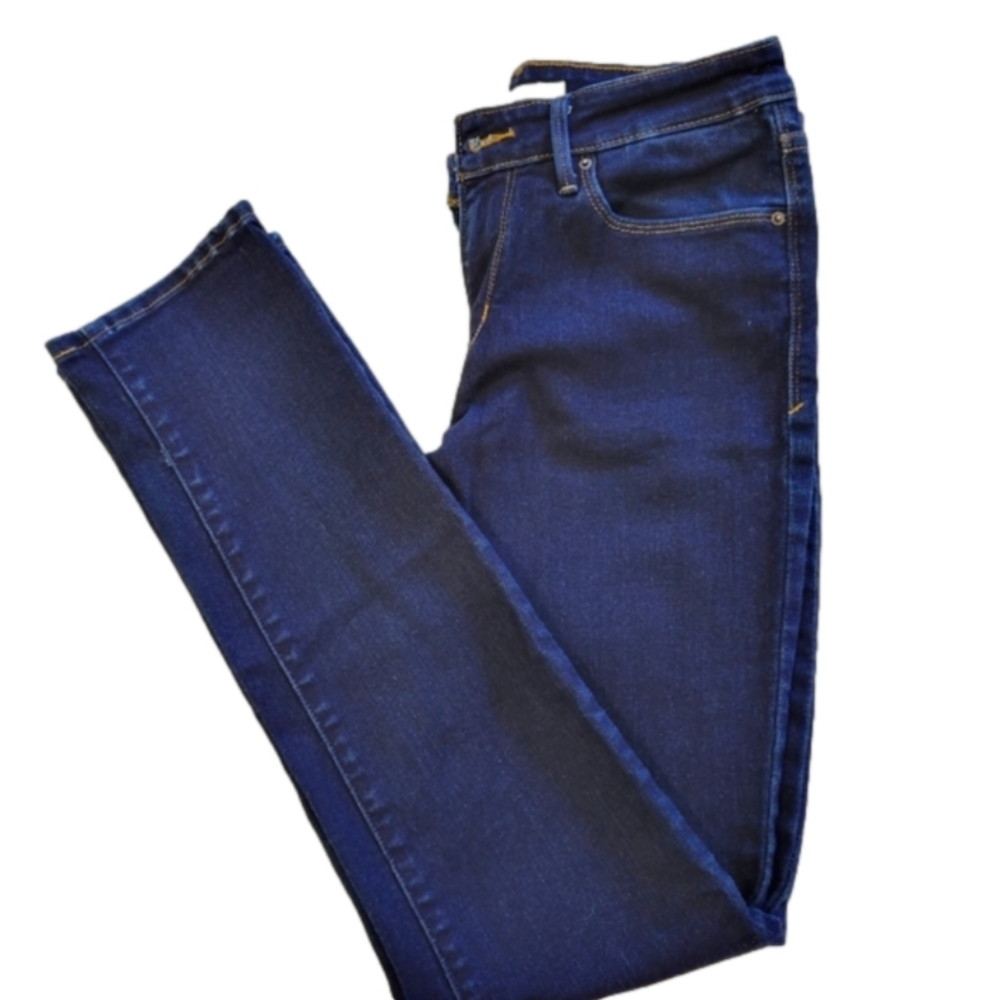 Levi's Jeans Mid Rise Skinny Size 6 Dark Wash